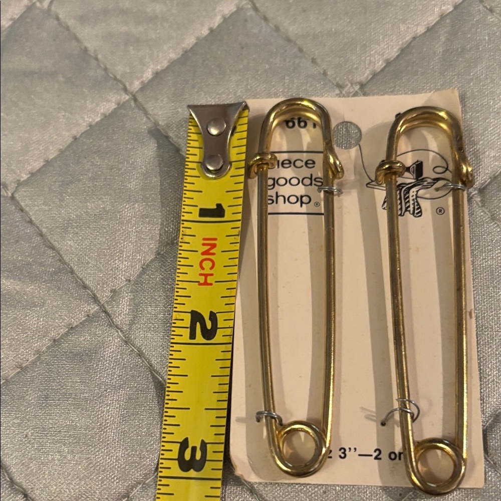 Gold Safety Pins